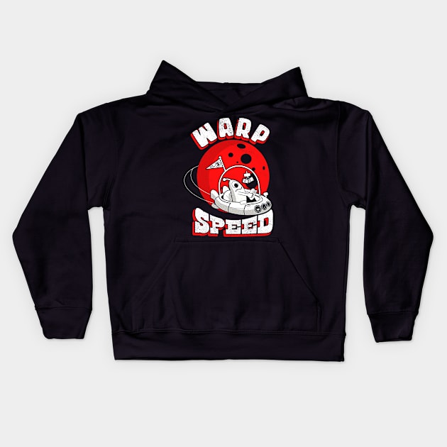 Warp Speed Kids Hoodie by Nik Afia designs